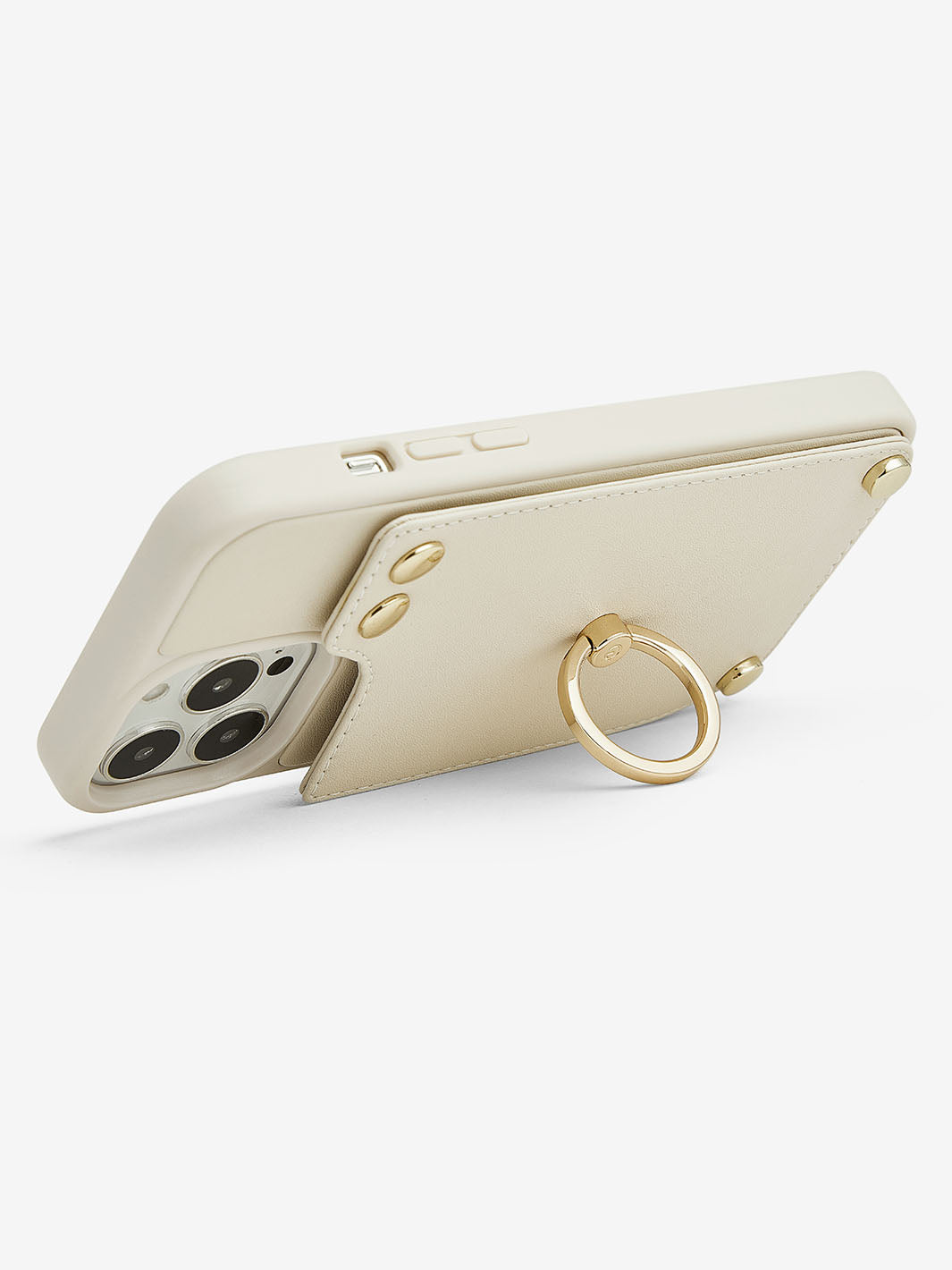 StandEase- Ring Holder Phone Case-beige