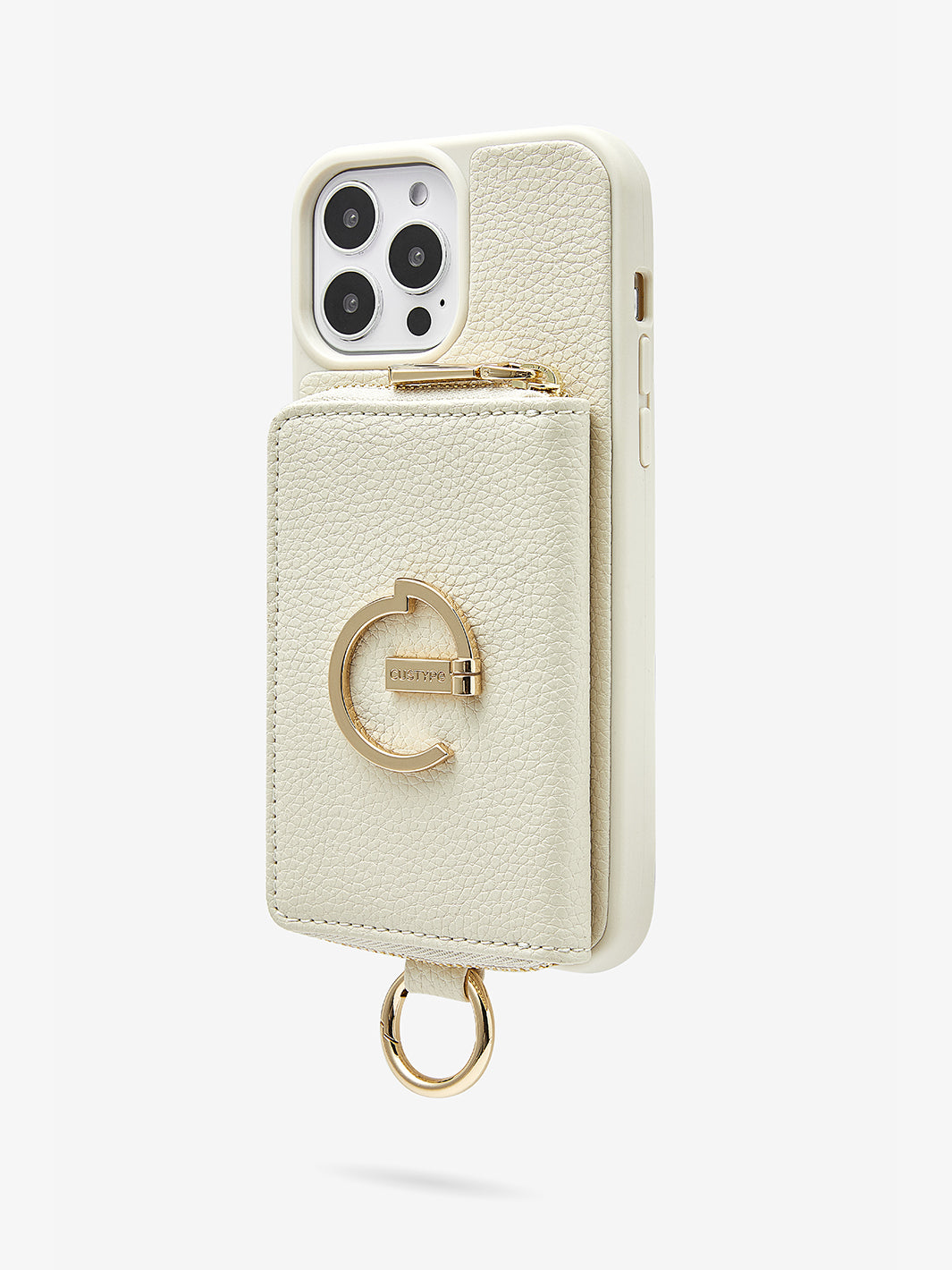 Custype Make Lifestyle-Silk iPhone Wallet Case in beige-5