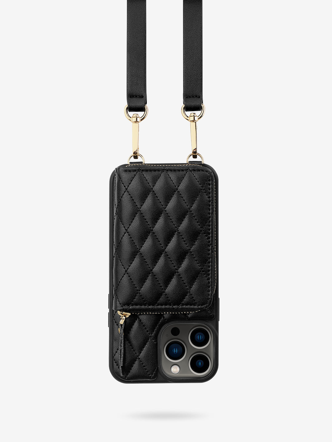 Argyle Crossbody iPhone case-black-1