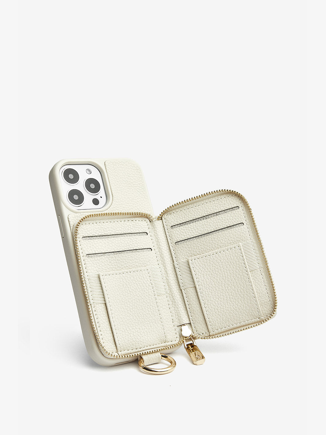 Custype Make Lifestyle-Silk iPhone Wallet Case in beige-2