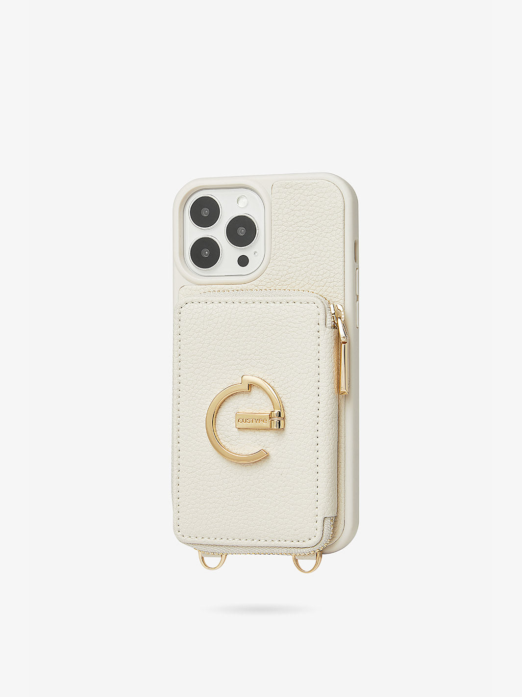 Custype Its Me-Lychee Set Crossbody iPhone case with round bag in beige-5
