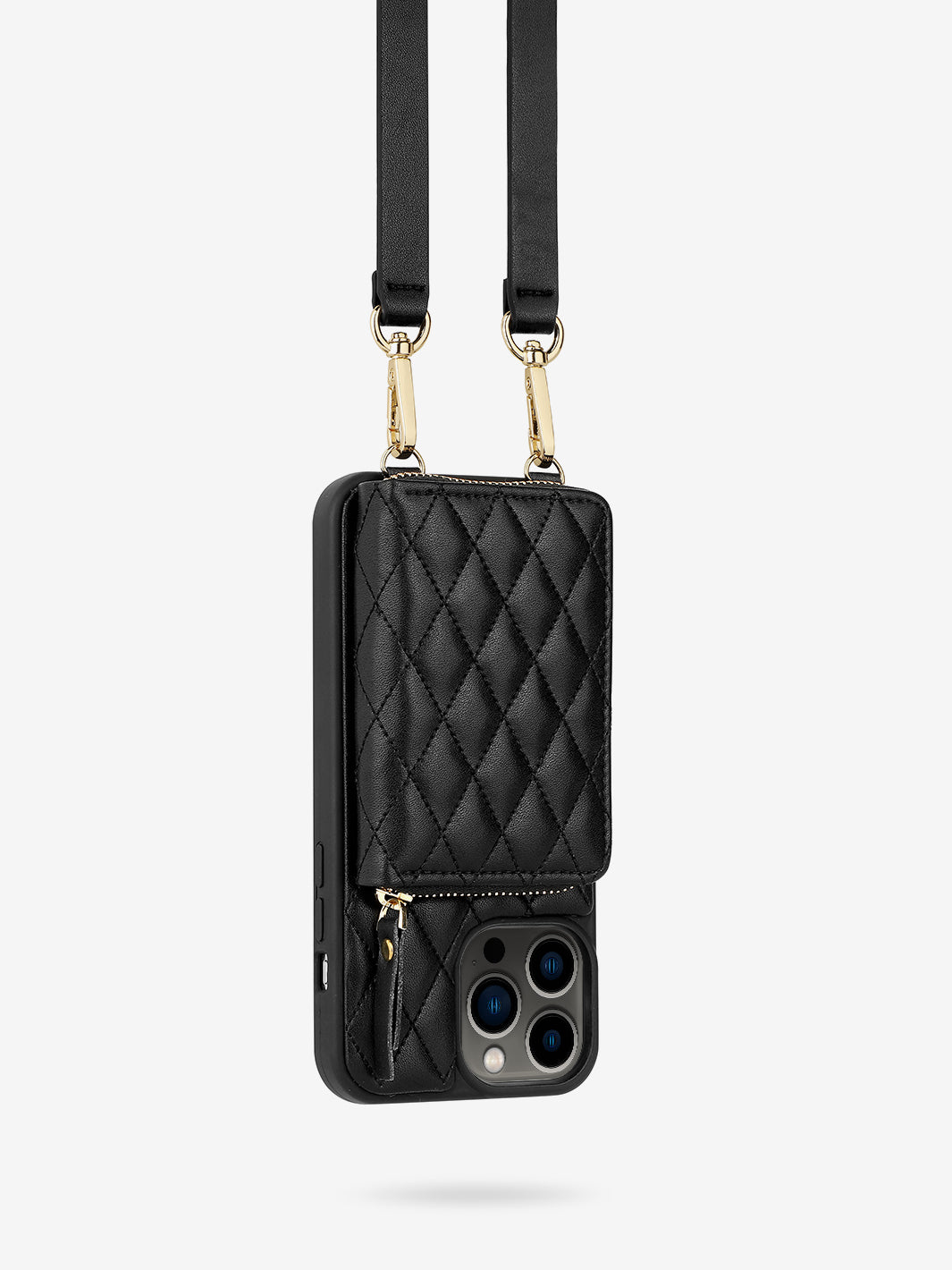 Argyle Crossbody iPhone case-black-4