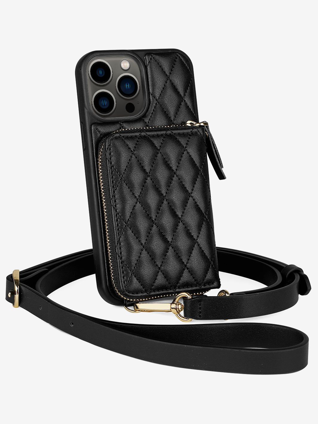 Argyle Crossbody iPhone case-black-7