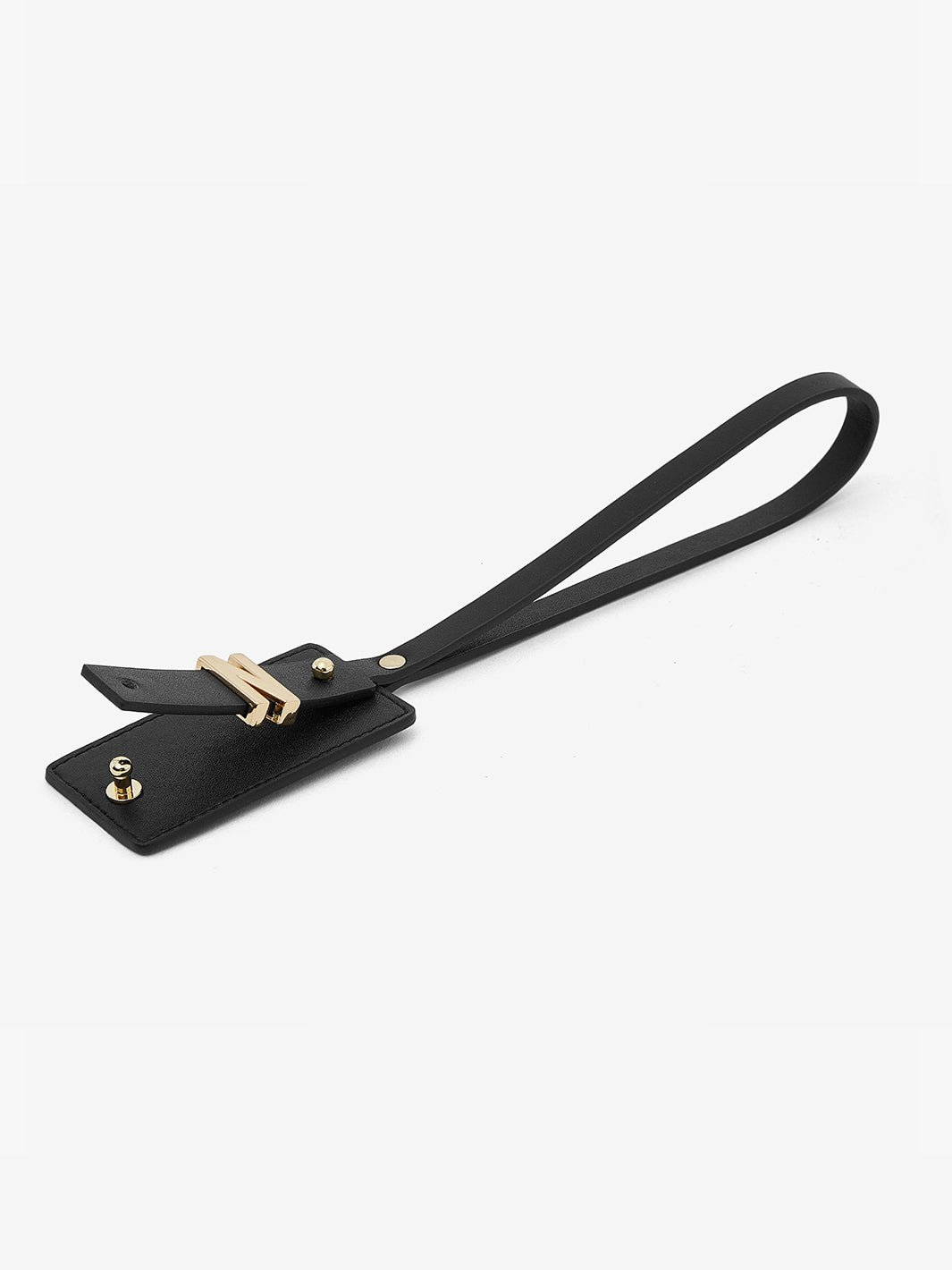 Personalized Alphabet Baggage Tag in Black