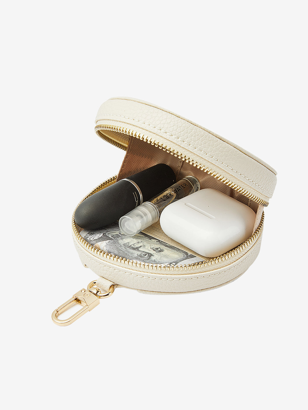 Sleek Kit- Round Pouch Phone Case Set-beige