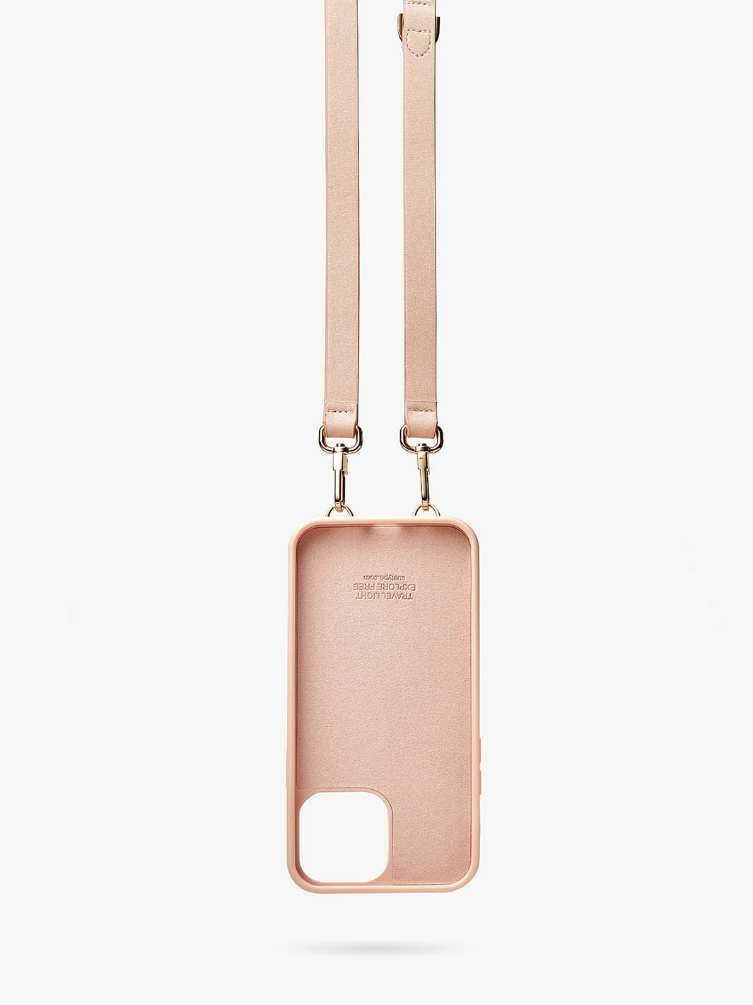 Custype Triangle-Argyle iPhone crossbody case in pink-03