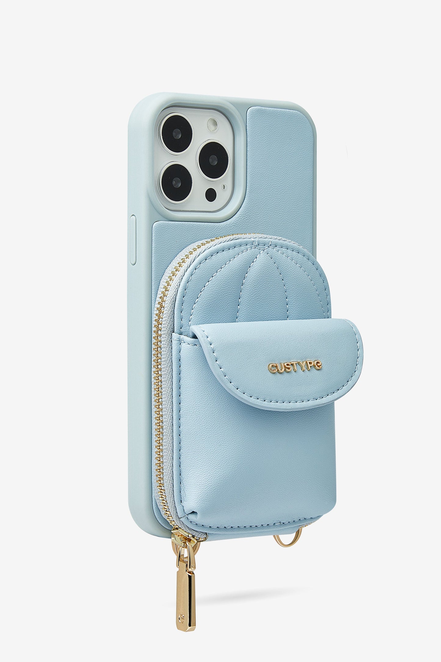 Unique Baseball Cap Phone Case iPhone Crossbody Cover Case Wallet Pouch Blue